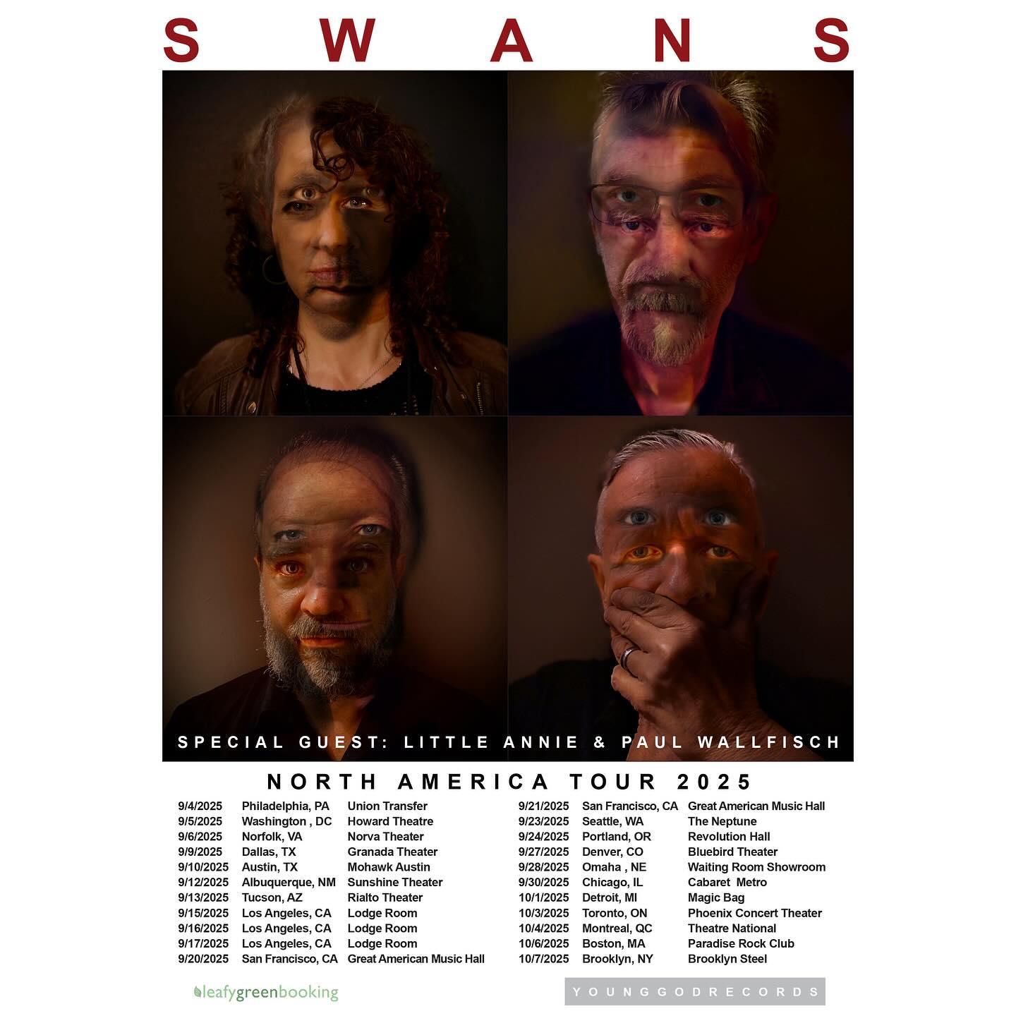Swans Tour Poster